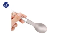 Cuchara plegable de titanio puro