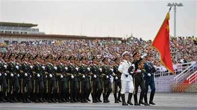 93 Desfile militar, que muestra el estilo de un país fuer...